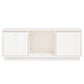 Tv-Meubel 110,5X35X44 Cm Massief Grenenhout Wit