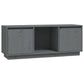 Tv-Meubel 110,5X35X44 Cm Massief Grenenhout Grijs