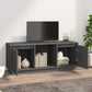 Tv-Meubel 110,5X35X44 Cm Massief Grenenhout Grijs