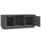 Tv-Meubel 110,5X35X44 Cm Massief Grenenhout Grijs