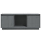 Tv-Meubel 110,5X35X44 Cm Massief Grenenhout Grijs