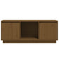 Tv-Meubel 110,5X35X44 Cm Massief Grenenhout Honingbruin