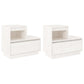 Nachtkastjes 2 St 60X34X51 Cm Massief Grenenhout Wit