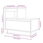 Nachtkastjes 2 St 60X34X51 Cm Massief Grenenhout Wit