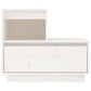 Nachtkastjes 2 St 60X34X51 Cm Massief Grenenhout Wit