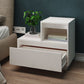Nachtkastjes 2 St 60X34X51 Cm Massief Grenenhout Wit