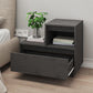 Nachtkastjes 2 St 60X34X51 Cm Massief Grenenhout Grijs