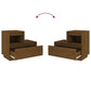 Nachtkastjes 2 St 60X34X51 Cm Massief Grenenhout Honingbruin