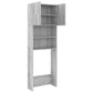 Wasmachinekast 64X25,5X190 Cm Grijs Sonoma Eikenkleurig
