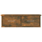 Wandkast 60X26X18,5 Cm Bewerkt Hout Gerookt Eikenkleurig