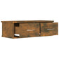 Wandkast 60X26X18,5 Cm Bewerkt Hout Gerookt Eikenkleurig
