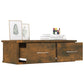 Wandkast 60X26X18,5 Cm Bewerkt Hout Gerookt Eikenkleurig