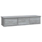 Wandkast 88X26X18,5 Cm Bewerkt Hout Grijs Sonoma Eikenkleurig
