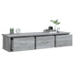 Wandkast 88X26X18,5 Cm Bewerkt Hout Grijs Sonoma Eikenkleurig