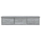 Wandkast 88X26X18,5 Cm Bewerkt Hout Grijs Sonoma Eikenkleurig