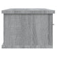 Wandkast 88X26X18,5 Cm Bewerkt Hout Grijs Sonoma Eikenkleurig