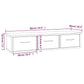 Wandkast 88X26X18,5 Cm Bewerkt Hout Grijs Sonoma Eikenkleurig