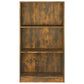 Boekenkast 60X24X109 Cm Bewerkt Hout Gerookt Eikenkleurig
