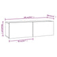 Tv-Wandmeubel 100X30X30 Cm Bewerkt Hout Gerookt Eikenkleurig