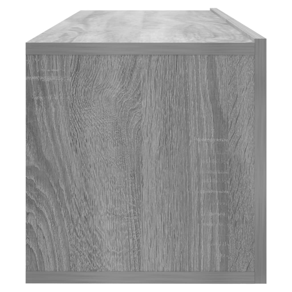 Tv-Wandmeubel 100X30X30 Cm Bewerkt Hout Grijs Sonoma Eikenkleur