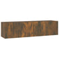 Tv-Wandmeubel 120X30X30 Cm Bewerkt Hout Gerookt Eikenkleurig