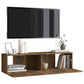 Tv-Wandmeubel 120X30X30 Cm Bewerkt Hout Gerookt Eikenkleurig