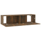 Tv-Wandmeubel 120X30X30 Cm Bewerkt Hout Gerookt Eikenkleurig