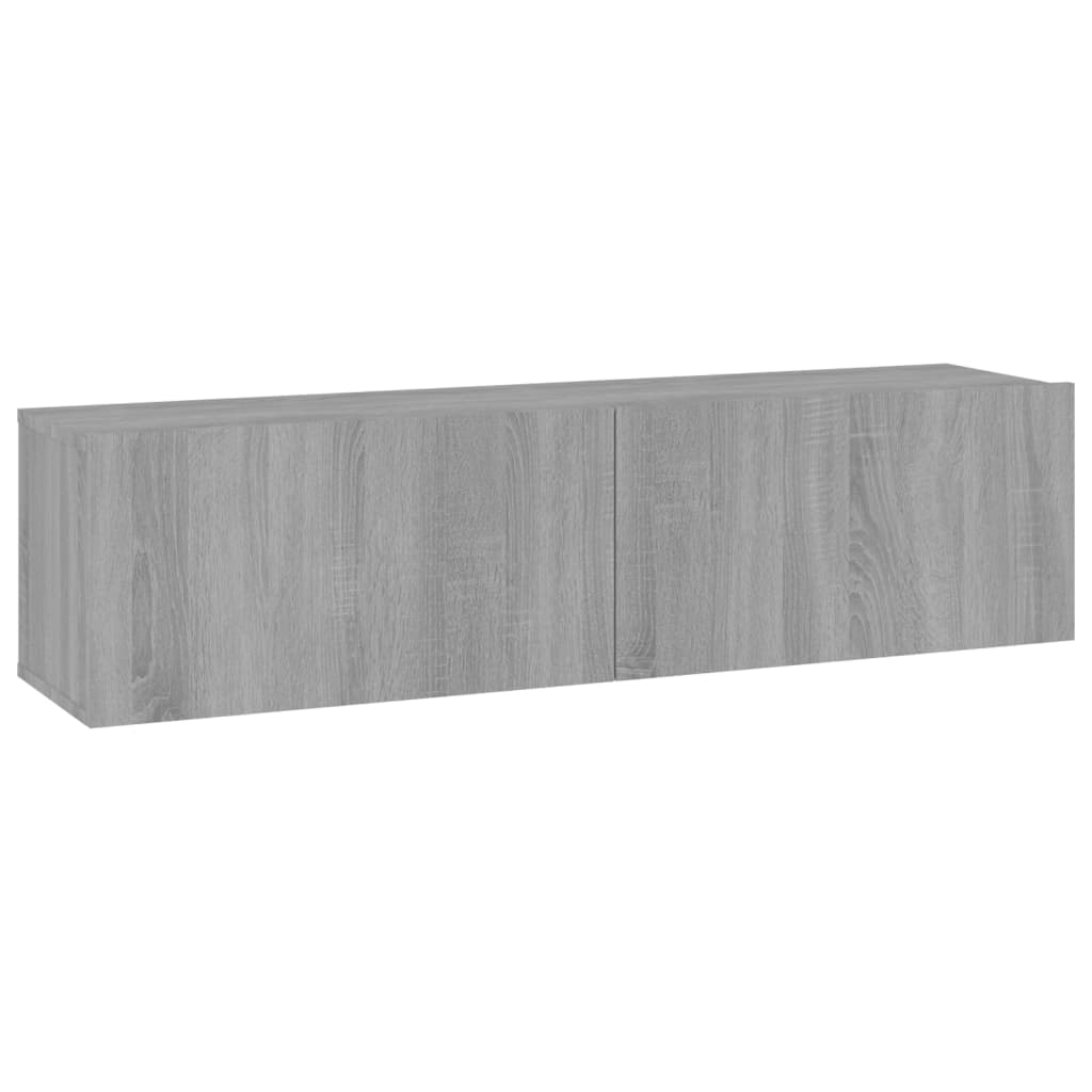 Tv-Wandmeubel 120X30X30 Cm Bewerkt Hout Grijs Sonoma Eiken