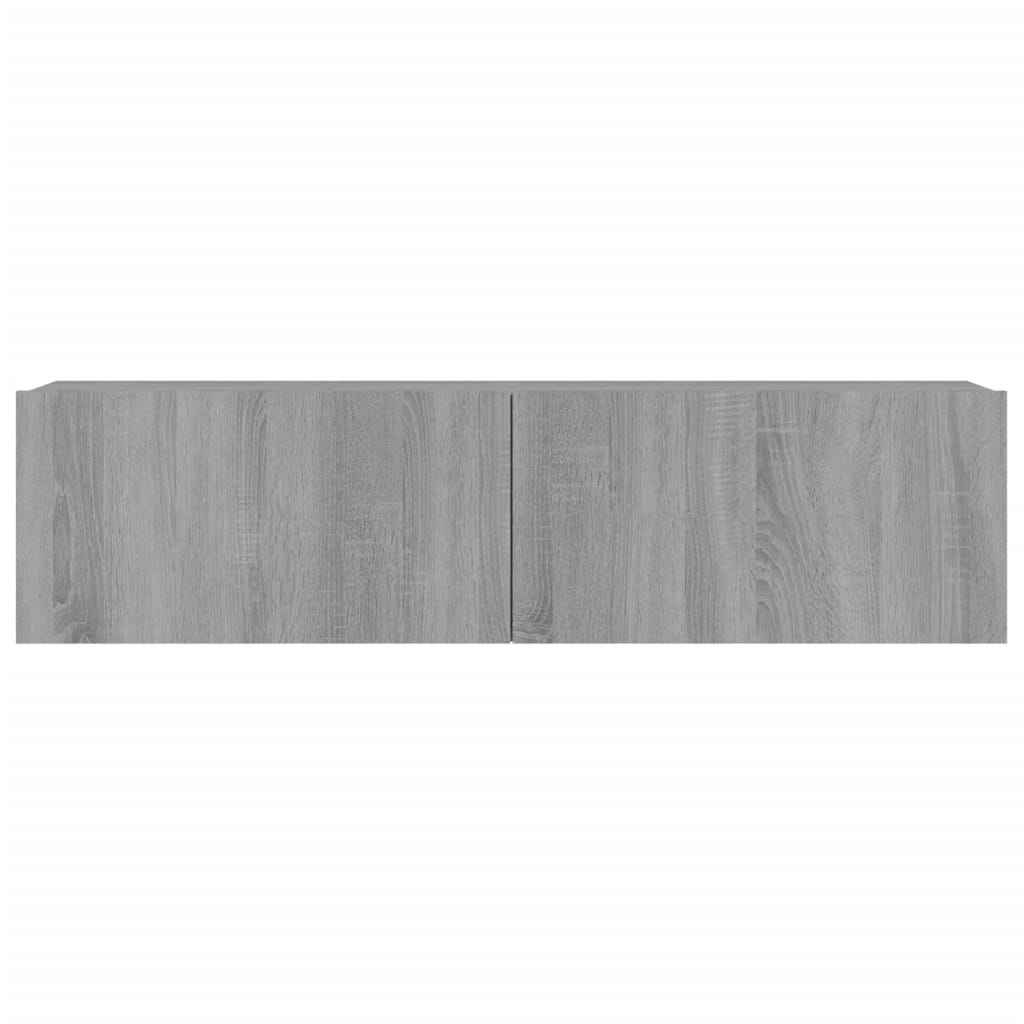 Tv-Wandmeubel 120X30X30 Cm Bewerkt Hout Grijs Sonoma Eiken