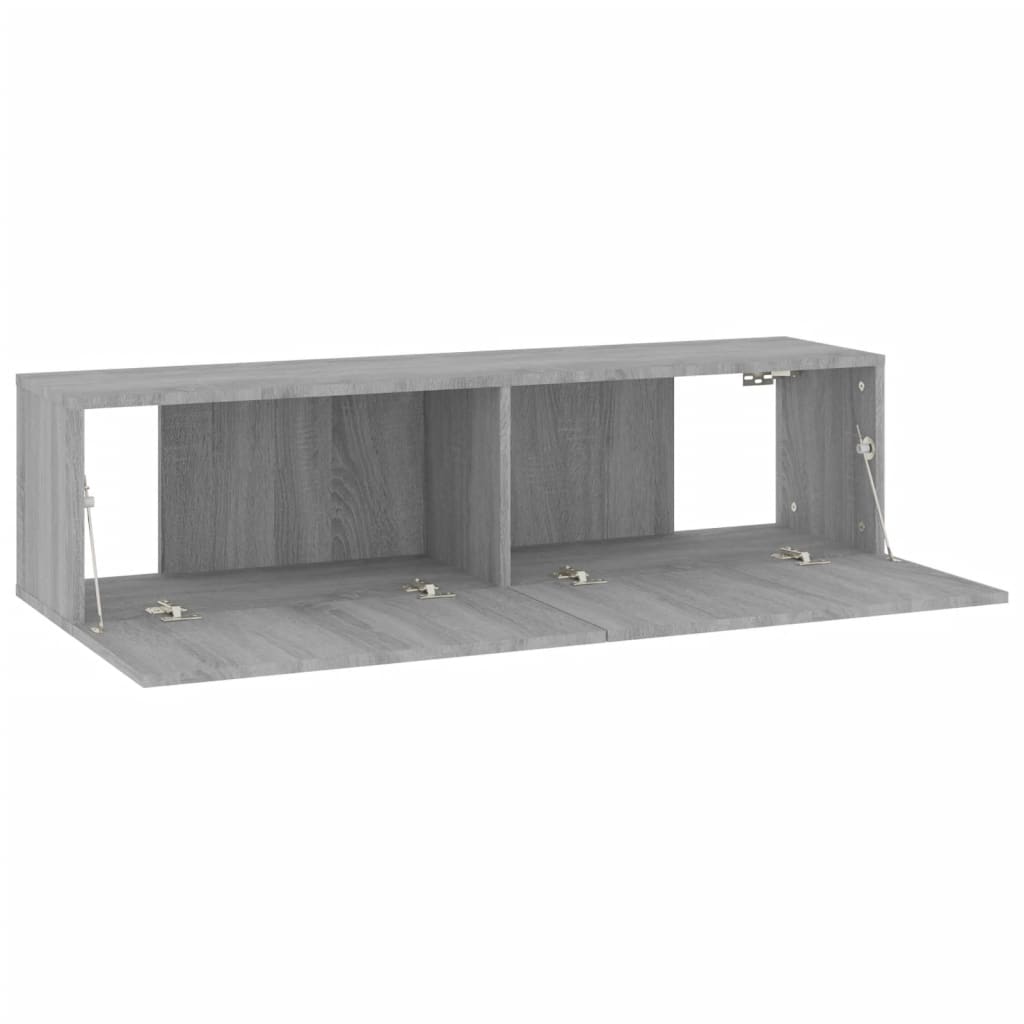 Tv-Wandmeubel 120X30X30 Cm Bewerkt Hout Grijs Sonoma Eiken