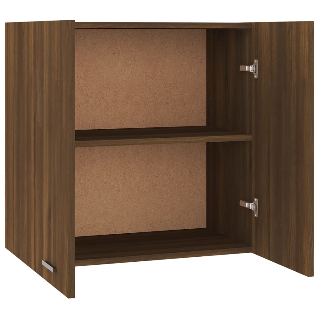 Wandkast Hangend 60X31X60 Cm Bewerkt Hout Bruineikenkleurig