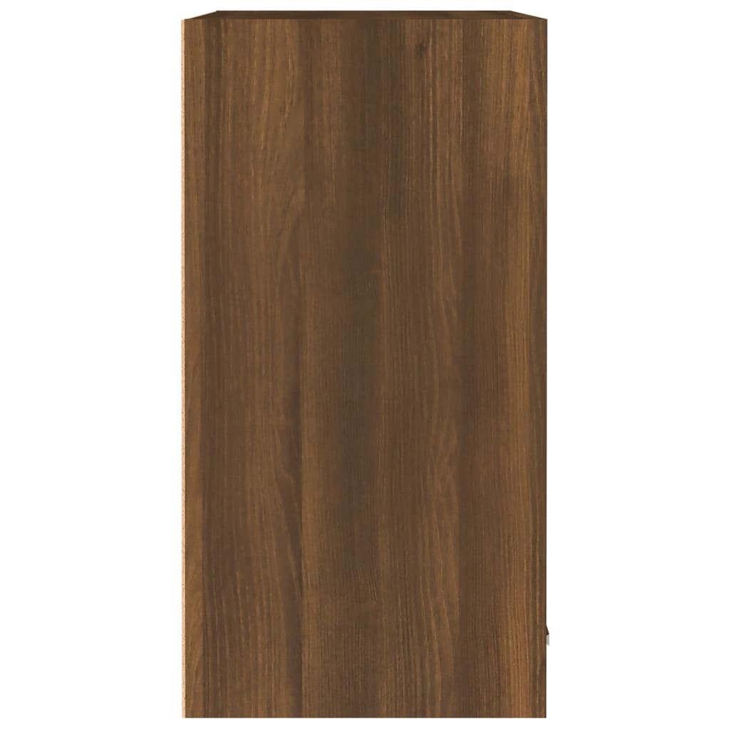 Wandkast Hangend 60X31X60 Cm Bewerkt Hout Bruineikenkleurig