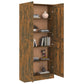 Boekenkast 82,5X30,5X185,5 Cm Bewerkt Hout Gerookt Eikenkleurig