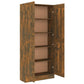 Boekenkast 82,5X30,5X185,5 Cm Bewerkt Hout Gerookt Eikenkleurig