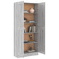Boekenkast 82,5X30,5X185,5 Cm Bewerkt Hout Grijs Sonoma Eiken