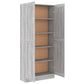 Boekenkast 82,5X30,5X185,5 Cm Bewerkt Hout Grijs Sonoma Eiken