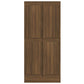 Boekenkast 82,5X30,5X185,5 Cm Bewerkt Hout Bruineikenkleurig