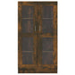 Vitrinekast 82,5X30,5X150 Cm Bewerkt Hout Gerookt Eikenkleurig