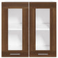 Wandkast Hangend 60X31X60 Cm Bewerkt Hout Bruineikenkleurig