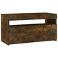 Tv-Meubel Met Led-Verlichting 75X35X40 Cm Gerookt Eikenkleurig