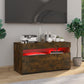Tv-Meubel Met Led-Verlichting 75X35X40 Cm Gerookt Eikenkleurig
