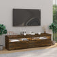 Tv-Meubelen Met Led-Verlichting 2 St 75X35X40 Cm Gerookt Eiken