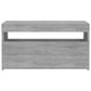 Tv-Meubel Met Led-Verlichting 75X35X40 Cm Grijs Sonoma Eiken