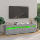 Tv-Meubelen Met Led-Verlichting 2 St 75X35X40 Cm Grijs Sonoma