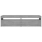 Tv-Meubelen Met Led-Verlichting 2 St 75X35X40 Cm Grijs Sonoma