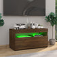 Tv-Meubel Met Led-Verlichting 75X35X40 Cm Bruineikenkleurig