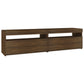Tv-Meubelen Met Led-Verlichting 2 St 75X35X40 Cm Bruineiken