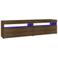 Tv-Meubelen Met Led-Verlichting 2 St 75X35X40 Cm Bruineiken