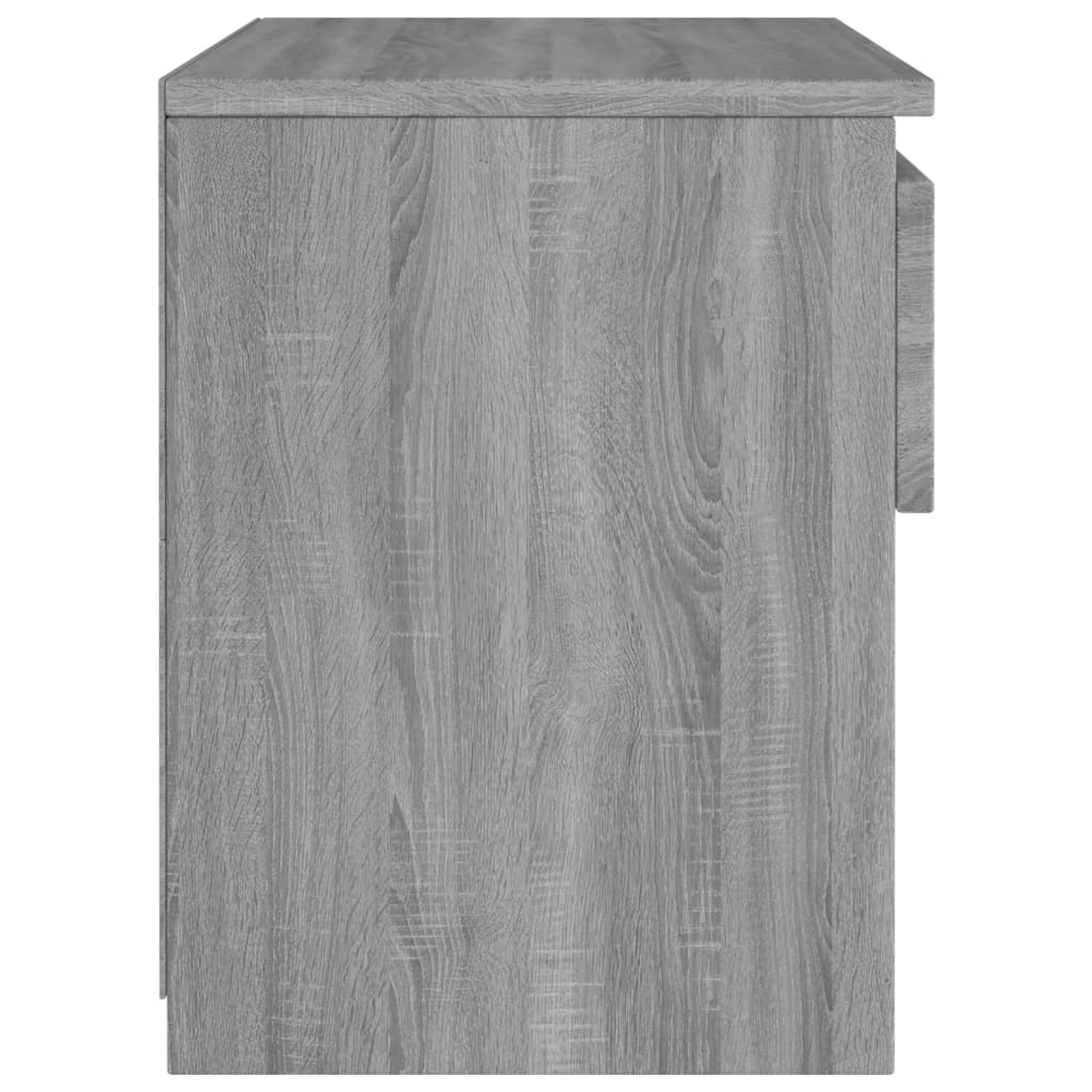 Nachtkastjes 2 St 40X30X39 Cm Bewerkt Hout Grijs Sonoma Eiken