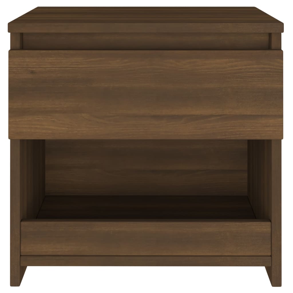 Nachtkastjes 2 St 40X30X39 Cm Bewerkt Hout Bruineikenkleurig
